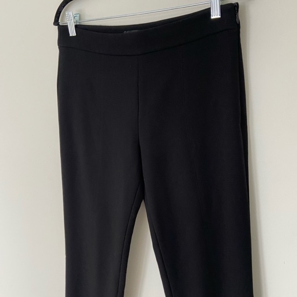 NWOT Club Monaco Slim Kick Flare Pants in Black - Picture 4 of 9